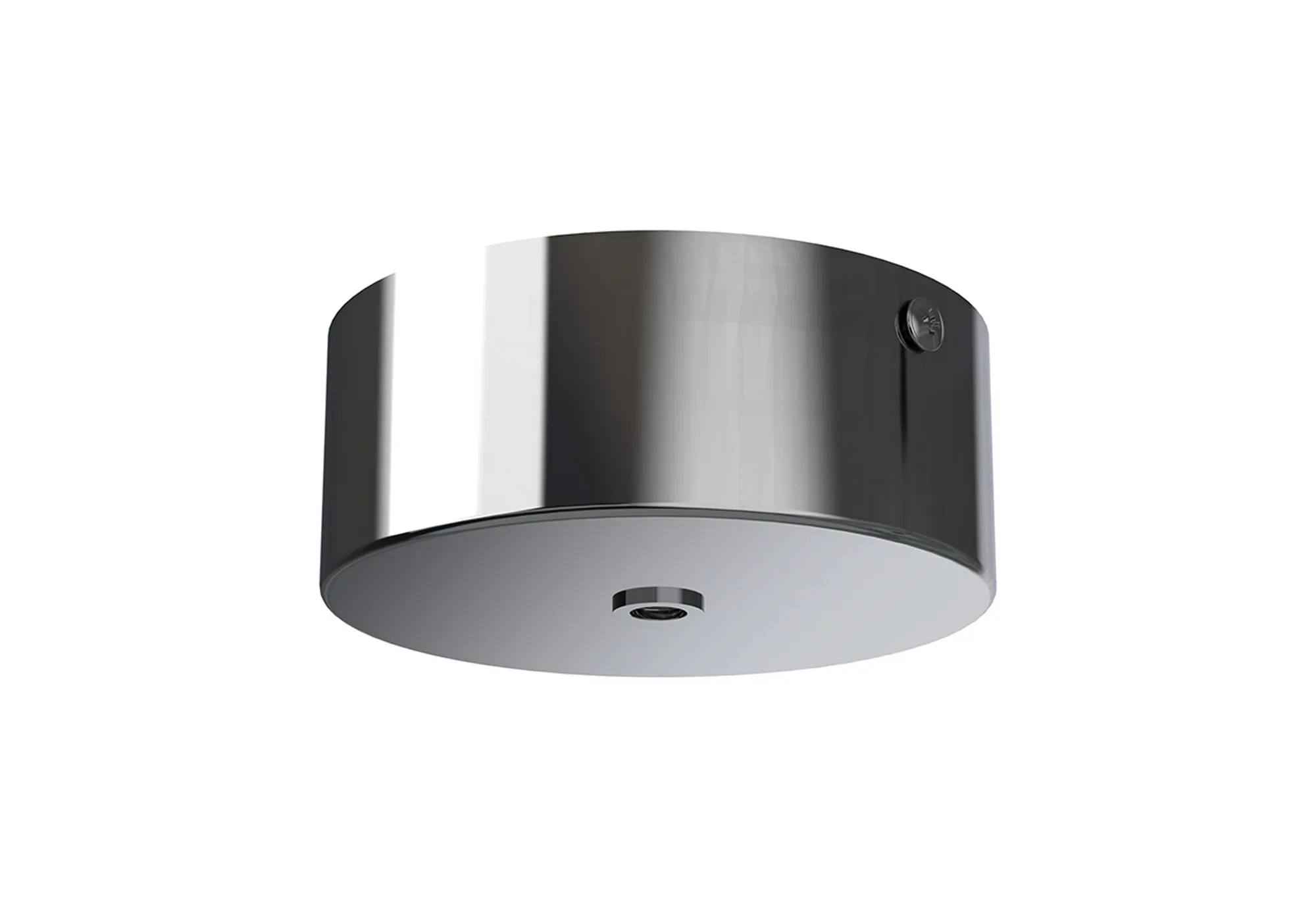 M9355  Modular 12.5cm Round 1 DC Plug Canopy/Ceiling Rose Kit (FRAME ONLY) (Excluding Driver), Chrome